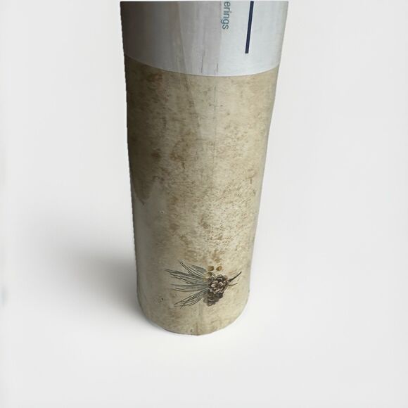 Vintage Pinecone Wallpaper Roll Rustic Cabin Lodge Nature Neutral Textured Look - Picture 13 of 14